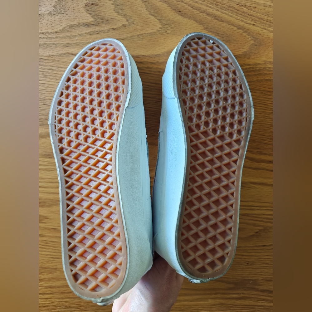 White Vans Sk8-Hi Shoes Size 8 - Picture 4 of 5